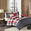 6 pièces housse de couette à chevrons écossais avec coussins moelleux 6 pièces Buffalo-120218282-120218283