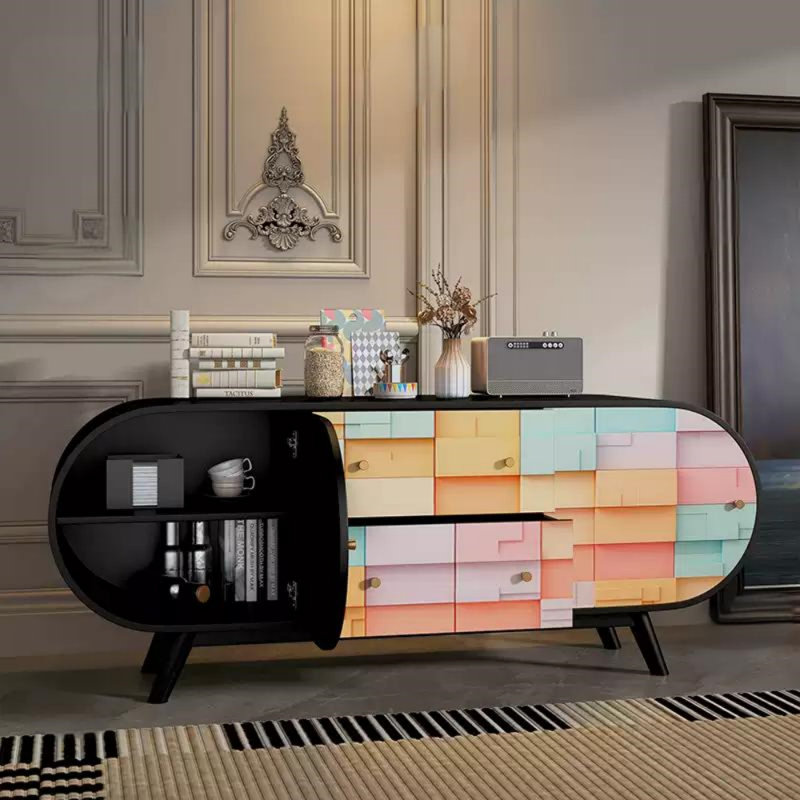 Buffet Modern Art, Noir