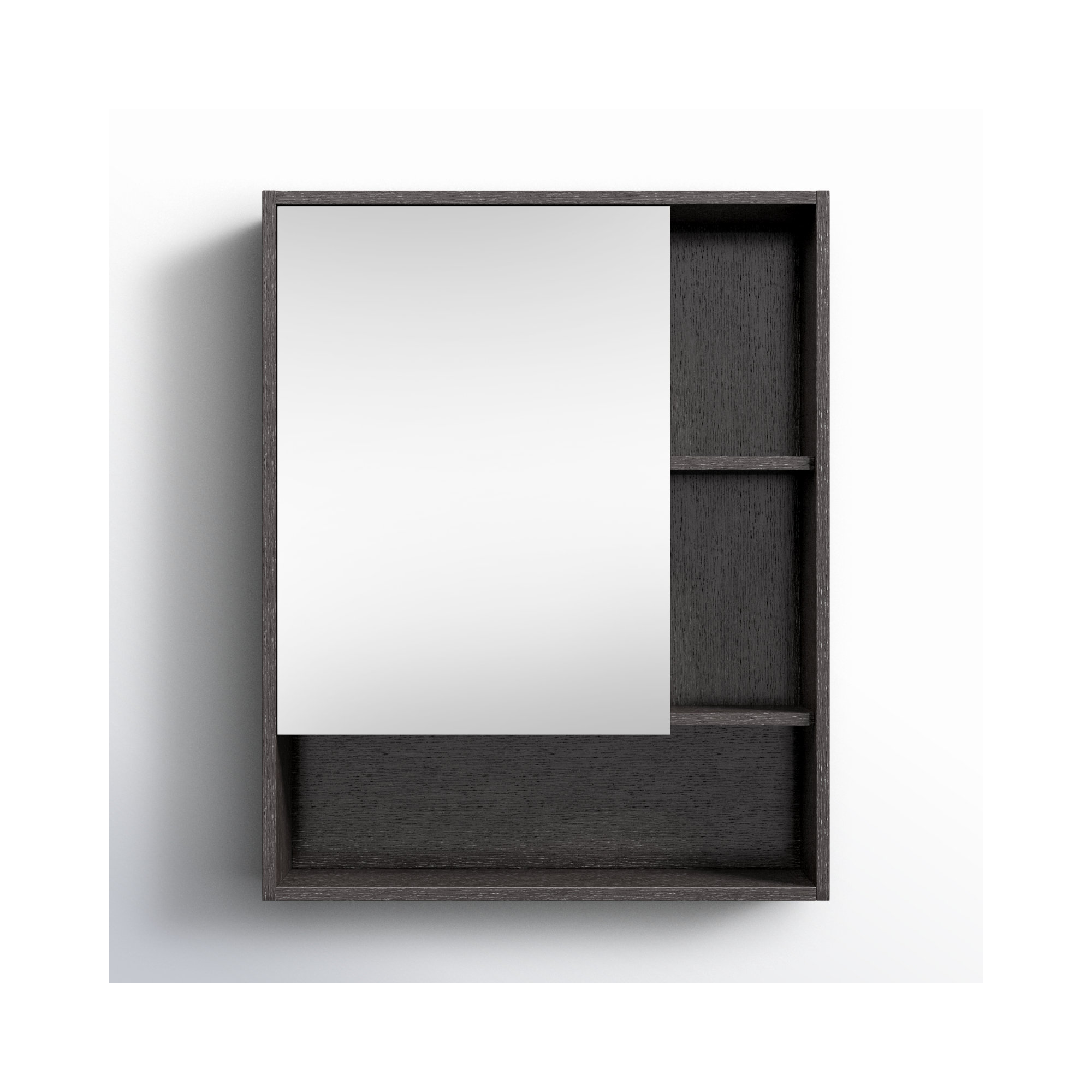 Jensen Surface Medicine Cabinet, Black, Left