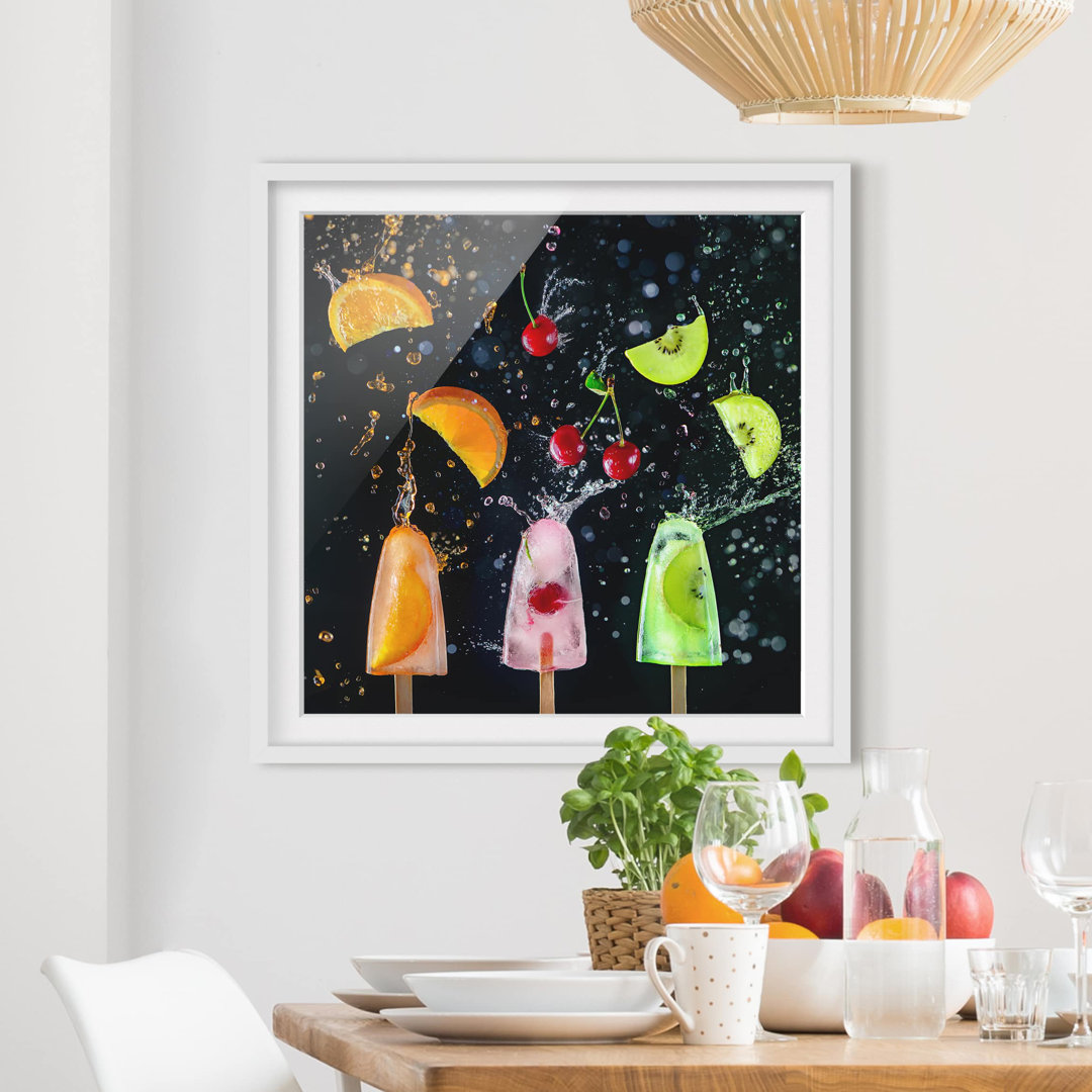 Gerahmtes Poster Ice Lolly