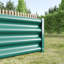 2 pots de jardin rectangulaires surélevés en métal vert 6 × 3 × 1Ft-130594104-130594105