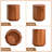 Modern Organic Polygon End Table with Drawer & Cabinet Storage, Warm Walnut Finish, Pre-assembled