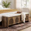 Banc de lit tapissier 55,12 po Farmhouse
