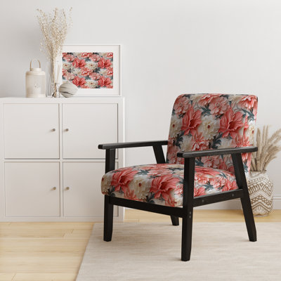 Fauteuil rembourré d'appoint tropical D