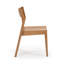 Chaise d'appoint moderne en bois massif Linzy-108822774