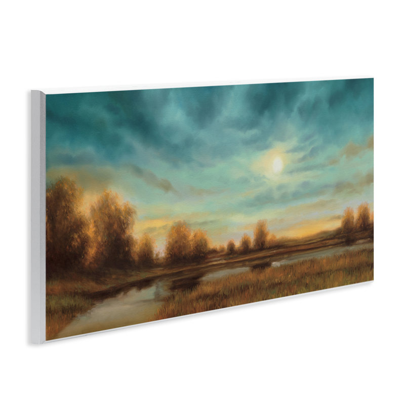 Evening Approaches Landscape Wall Plaque, design by Gregory Williams