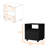 Elegant Black Nightstand With 1 Drawer And Mobility Option For Bedroom 1 In Practical-1504967898