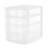 Gracious Living Desktop And Countertop 4 Drawer Storage Bin With Organizer Lid