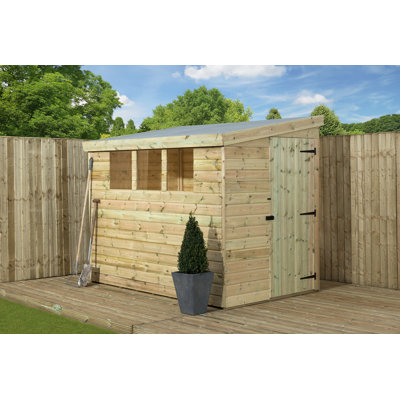 6 Ft. W x 6 Ft. D Shiplap Pent Wooden Shed