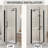Semi-frameless Pivot Shower Door Matte Black