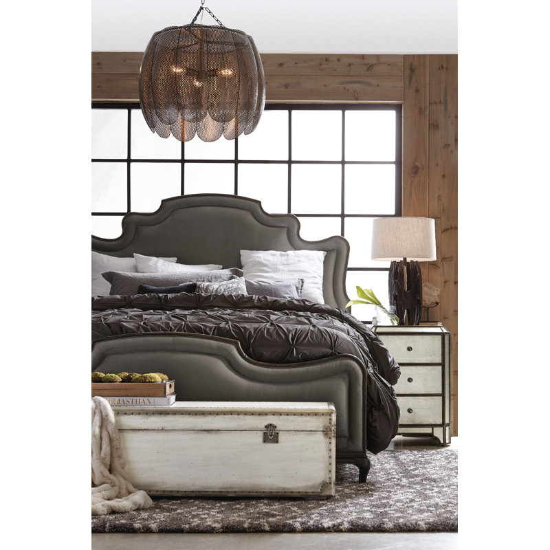 Arabella Mirrored Three-Drawer Nightstand