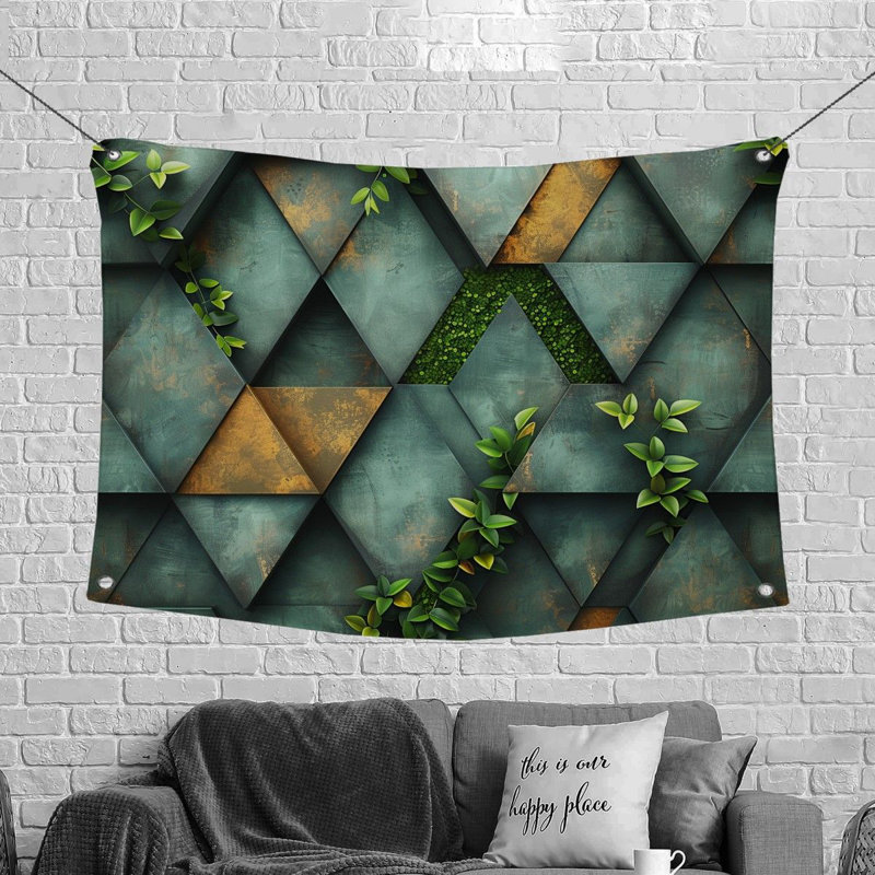 Tapisserie en microfibre, H 50 po x l 60 po