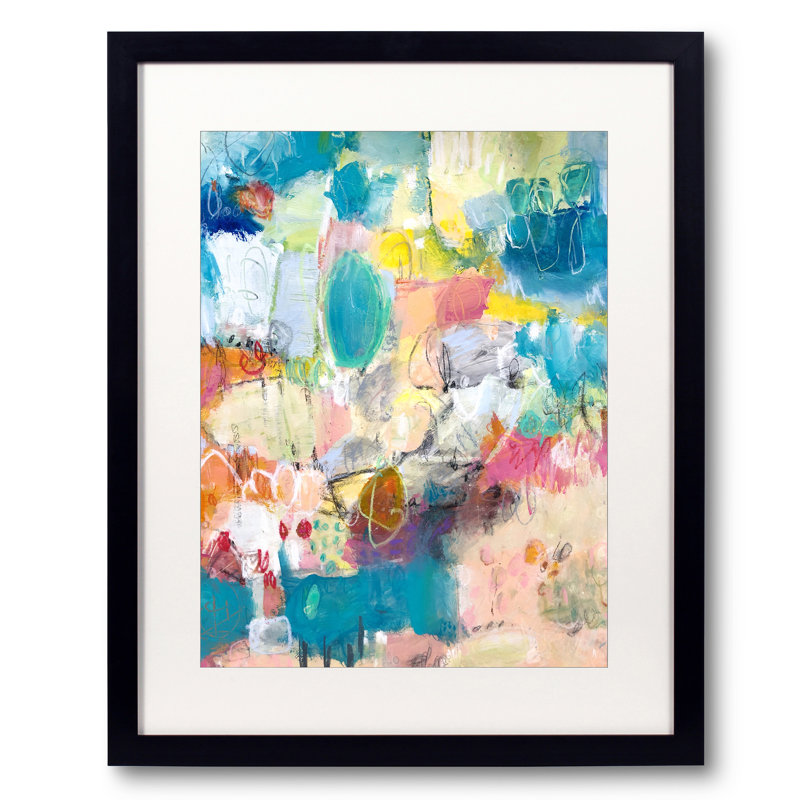 Beach Play Print by Elizabeth Chapman, Black Framed Paper, 21.25" H x 17.25" W