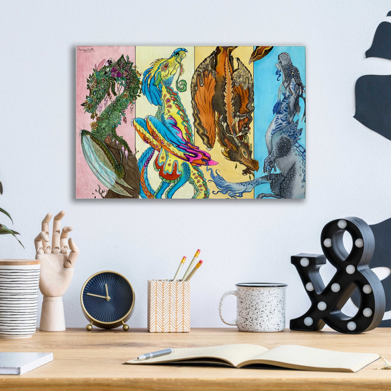 Les quatre saisons - impression sans cadre, 12" H x 16" W x 0.13" D