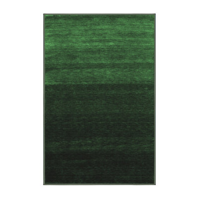 Tapis contemporains vert émeraude lavable à la machine 1780