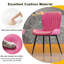Ensemble de salle à manger 5 pièces Modern Glam avec table rectangulaire en faux marbre 63 po et 4 chaises en simili cuir-130671556-130671559