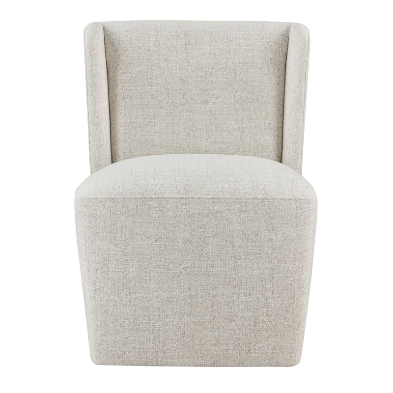 Chaise d'appoint rembourrée Ardeth, Tweed blé Nathan, H 33 po x l 23,23 po x P 26 po