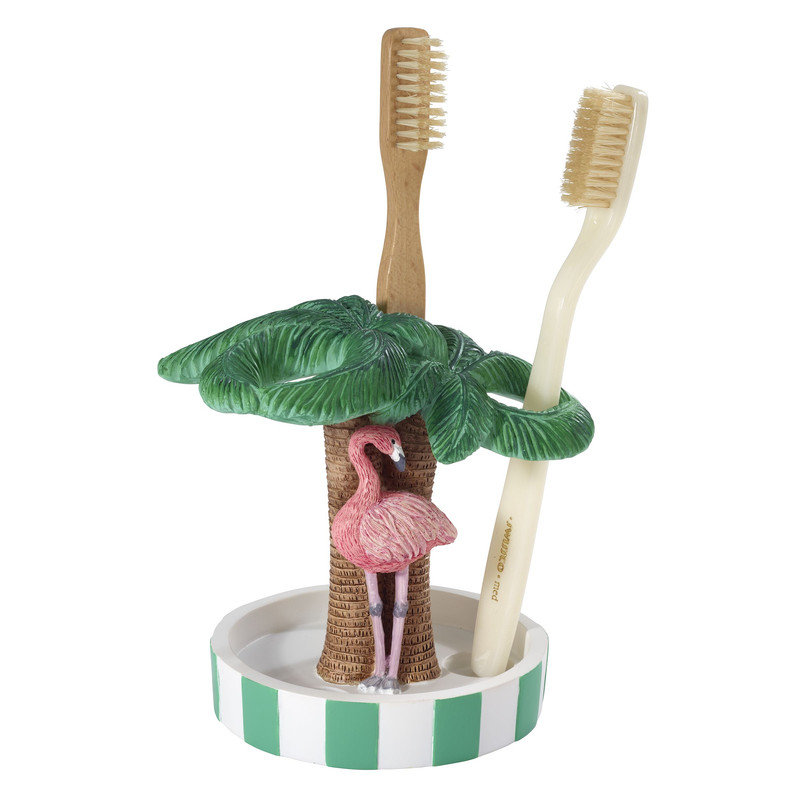 Flamingo Paradise Resin Bathroom Accessory