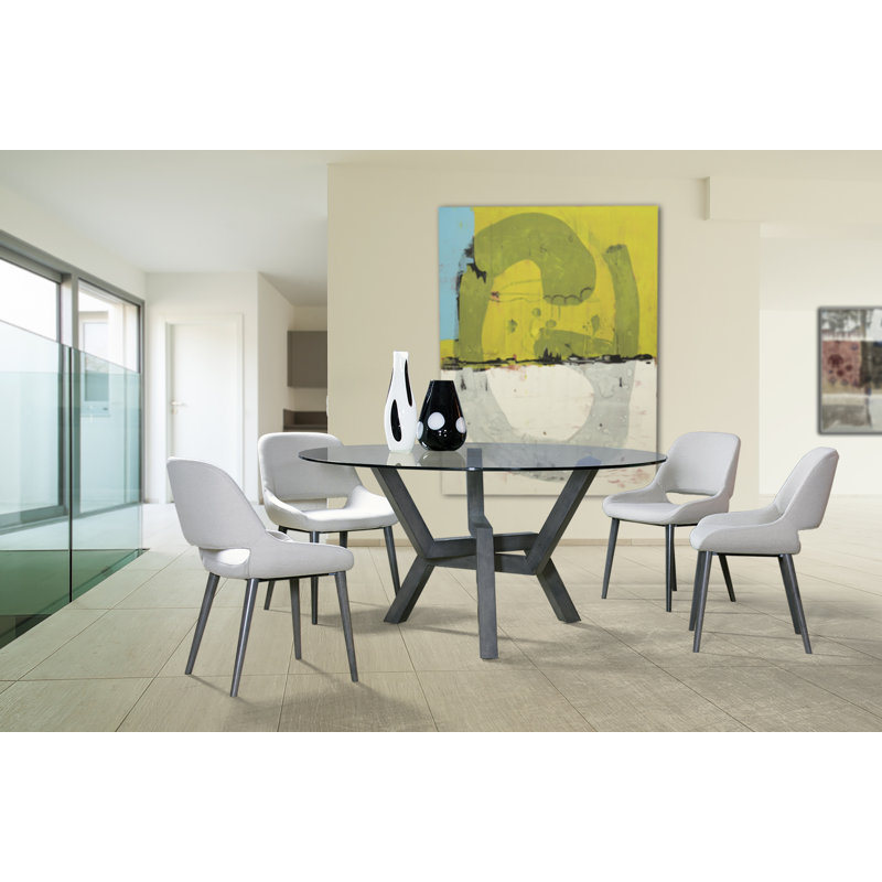 Table de salle à manger Maselli, Ombre, H 29 po x L 54 po x l 54 po