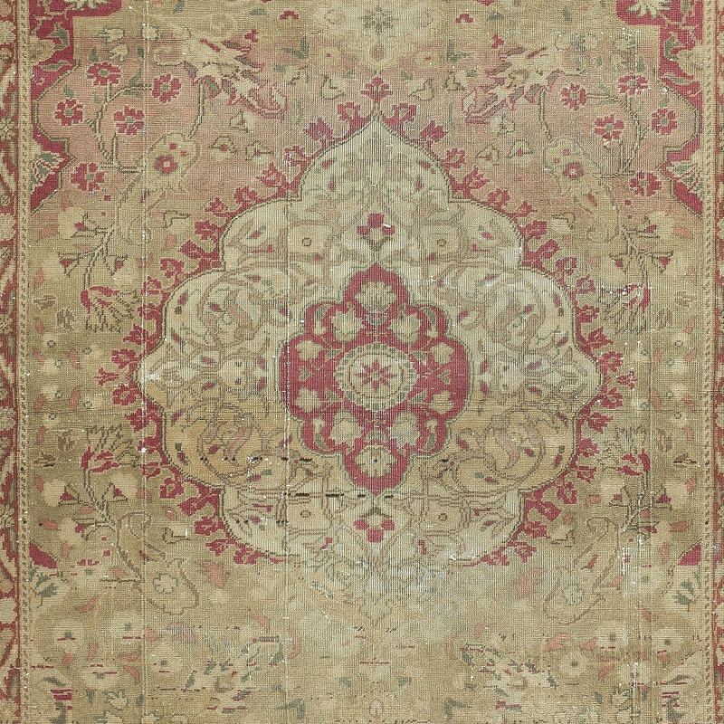 Tapis kayseri rétro fait à la main 100% laine