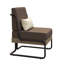 Chaise longue de patio en aluminium et osier avec coussins et coussins-959540829-959540830