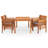 Square 4 - Person Dining Set with Cushions-545941527-545941526