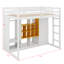 Lit mezzanine simple en bois avec garde-robe, tablettes et armoire, cadre de lit multi-rangement peu encombrant-1689618141-1689618139