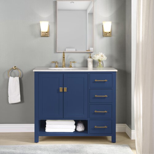 Zipcode Design™ Skye 42'' Free Standing Single Bathroom Vanity with ...
