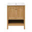 Meuble-lavabo autoportant en chêne 24 po avec plateau d'évier Château-121323635-105680442-121323632