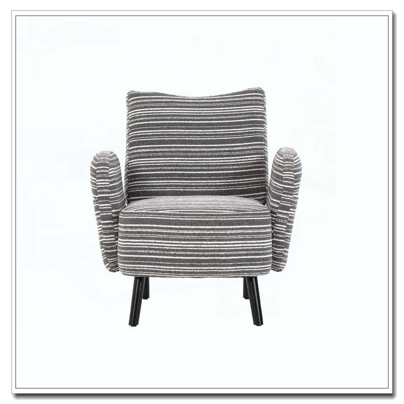 Boucle Upholstered  Accent Chair, Dark Gray