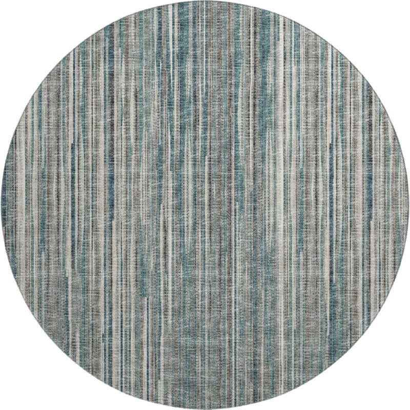  Premium Machine Washable Myalee AMF31 Rug, Round 8'