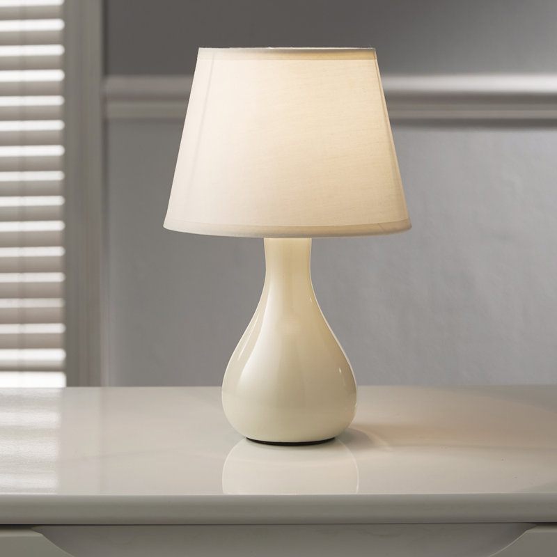 Calliah Ceramic Table Lamp, Cream