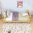 Multifunctional Wooden Platform Bed with Removable Rails-261253257-261253256