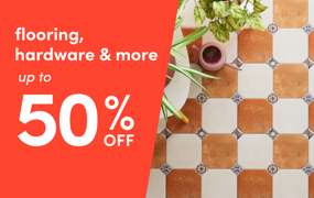 flooring, hardware & more on sale