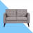 55.9" Linen Square Arm Loveseat-1388855156