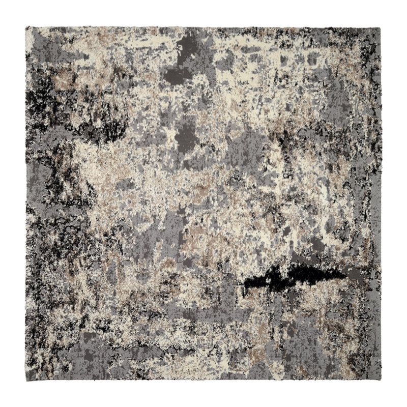 Colegrove Shaggy Grey Rug, Square 200 x 200cm