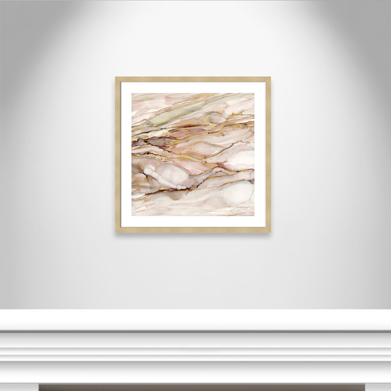 Aanand 'Graceful Marble I' Framed Print