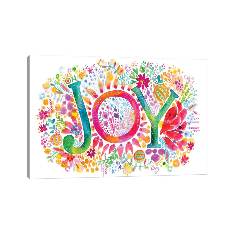 Oh Joy 1 Piece Wrapped Canvas Painting, 101.6 cm H x 66.04 cm W x 1.91 cm D
