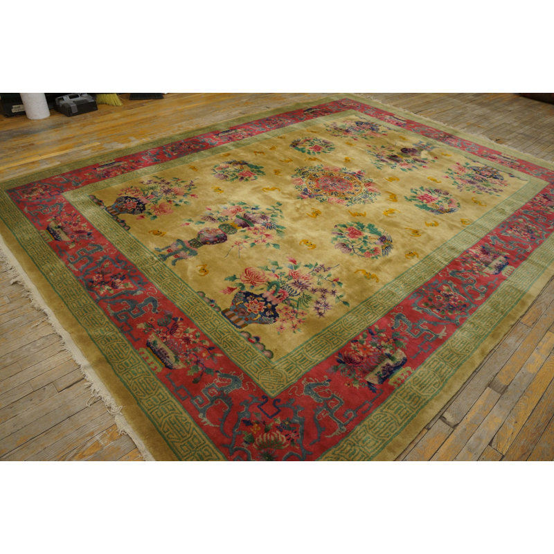 Hand Knotted Wool Area Rug