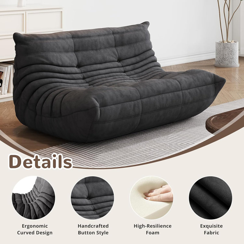 Fauteuil à billes - canapé d'angle, fauteuil à billes Fireside, Gris foncé