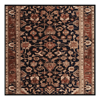 Tapis brun lavable à la machine