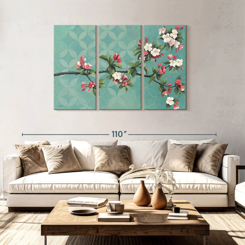 Harnek Cherry Blossoms III, 48" H x 74" W