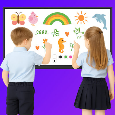 JYXCN Smart Board 49 pouces, maximiser l'engagement! Tableau blanc interactif tout-en-un à écran tactile avec double système et partage de nuage - Tableau blanc numérique pour l'éducation et le bureau?
