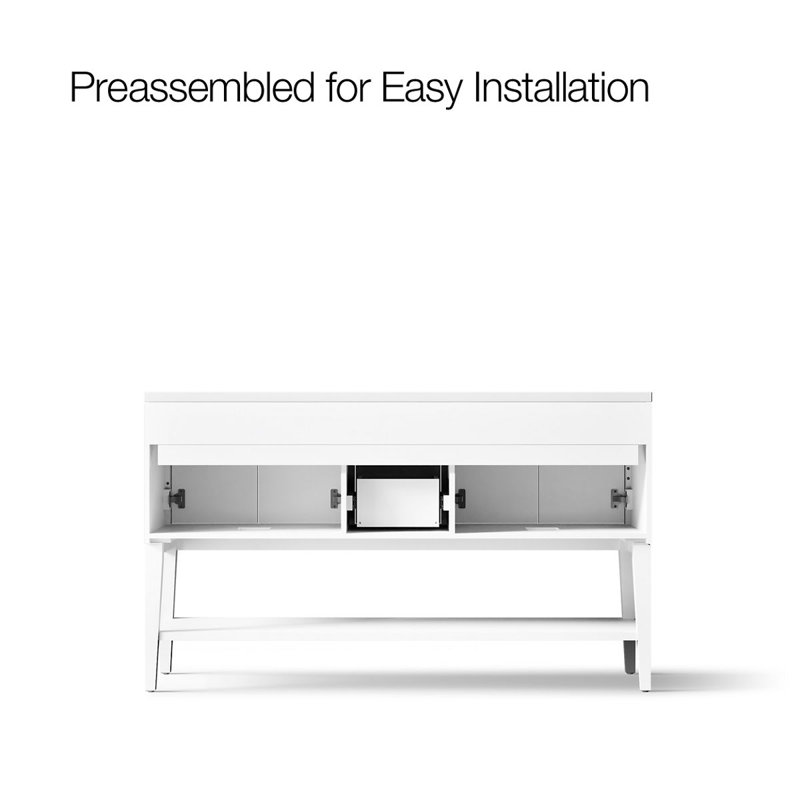 Winnow 60-In Bathroom Vanity Set, White