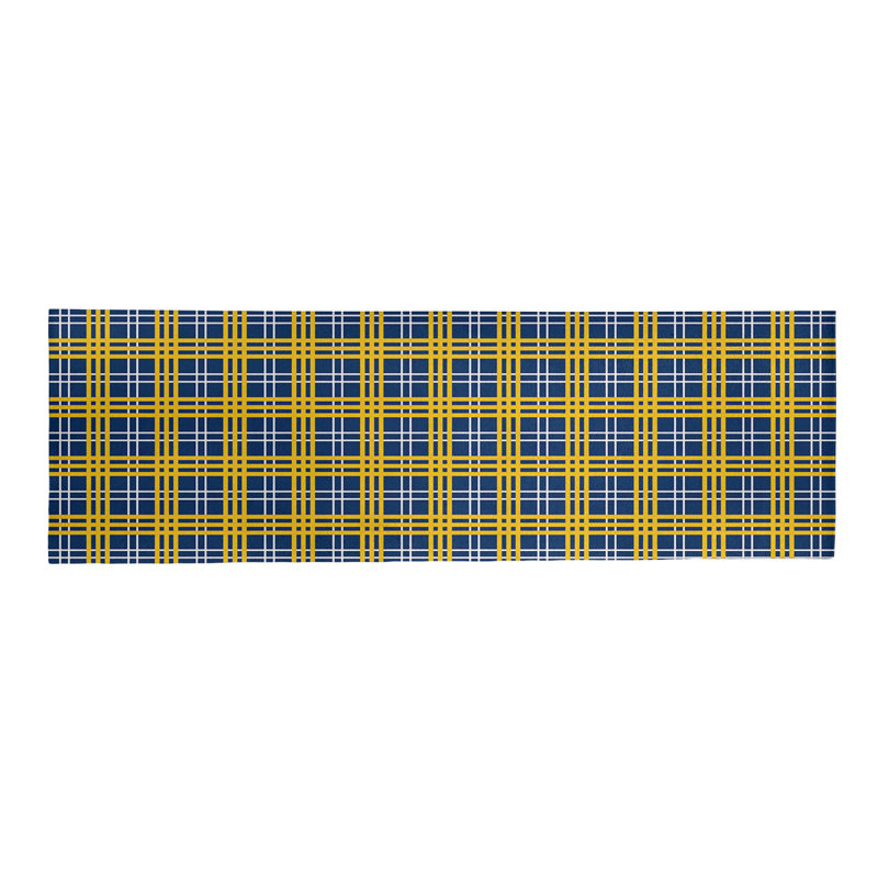 Tapis à carreaux bleu, Tapis de couloir 2 pi 6 po x 8 pi