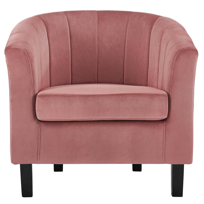 Velvet Armchair, Dusty Rose Velvet