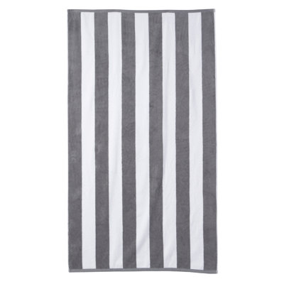 Mendel Striped Cotton Beach Towel