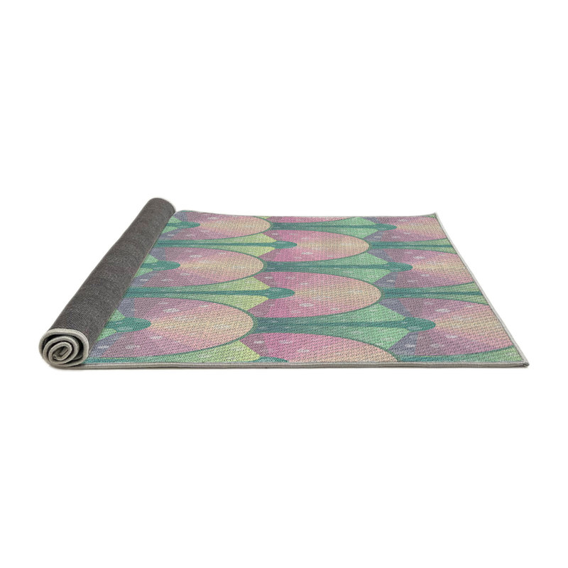 Tapis décoratif rose Portishead, Rond 4 pi