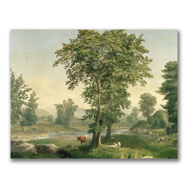 Trademark Fine Art "Landscape, 1846" by George Inness Photographic Print on Canvas