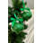 Emerald Green Glam Collection: Beautiful Emerald Green Glittered Ornament with a matching Satin Bow and Ribbon.